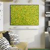 abstract original | yellow and green abstract painting | green abstract art L745-2
