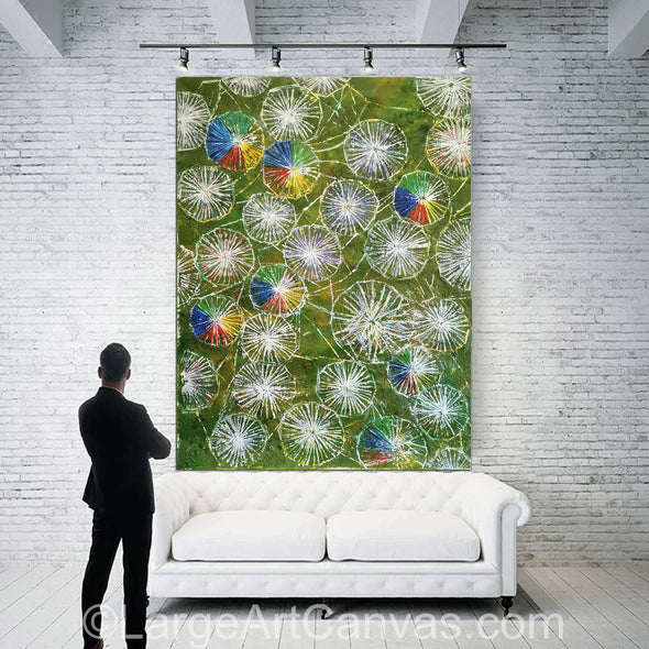 Abstract painting | Dining room wall art L1082_1
