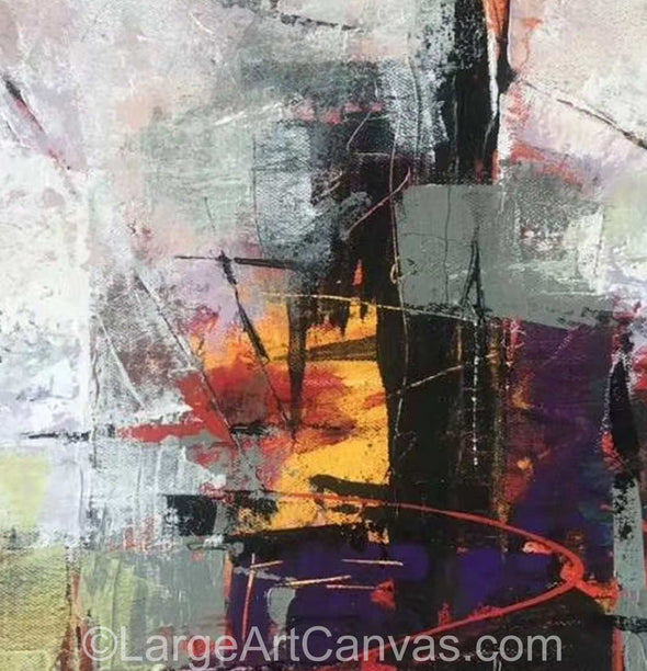 Abstract painting on canvas | Large oil painting L1050_6