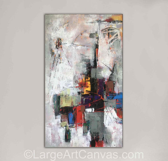 Abstract painting on canvas | Large oil painting L1050_7