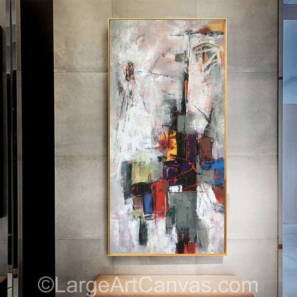 Abstract painting on canvas | Large oil painting L1050_9