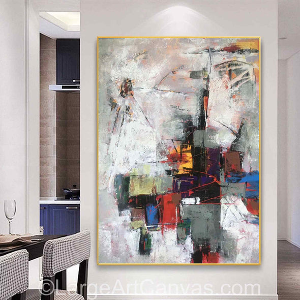 Abstract painting on canvas | Large oil painting L1050_1
