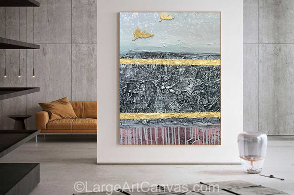 Abstract painting on canvas | Large oil painting L1109_6