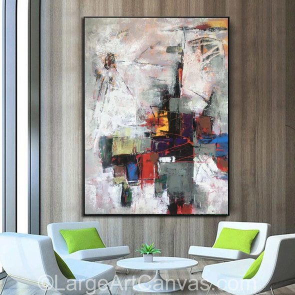 Abstract painting on canvas | Large oil painting L1050_3