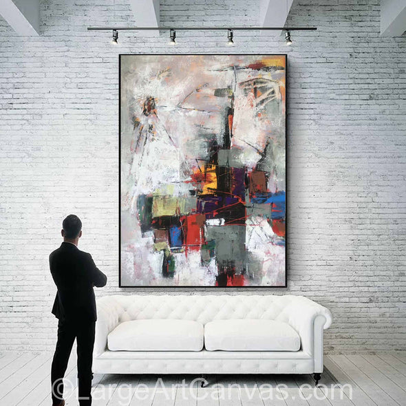 Abstract painting on canvas | Large oil painting L1050_5