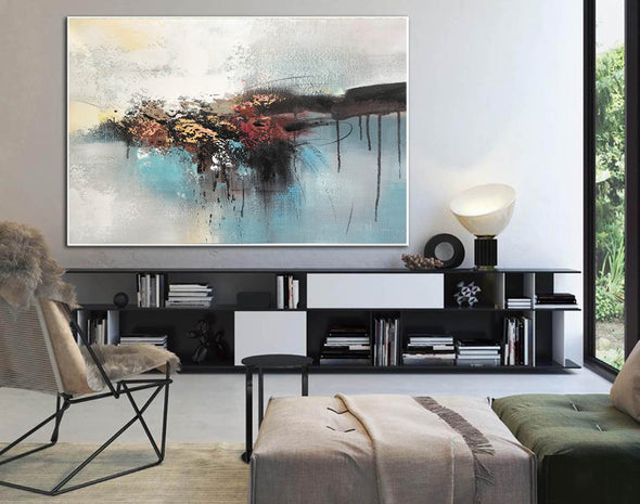 Abstract painting with acrylics |  Paint modern abstract art on canvas LA276_10