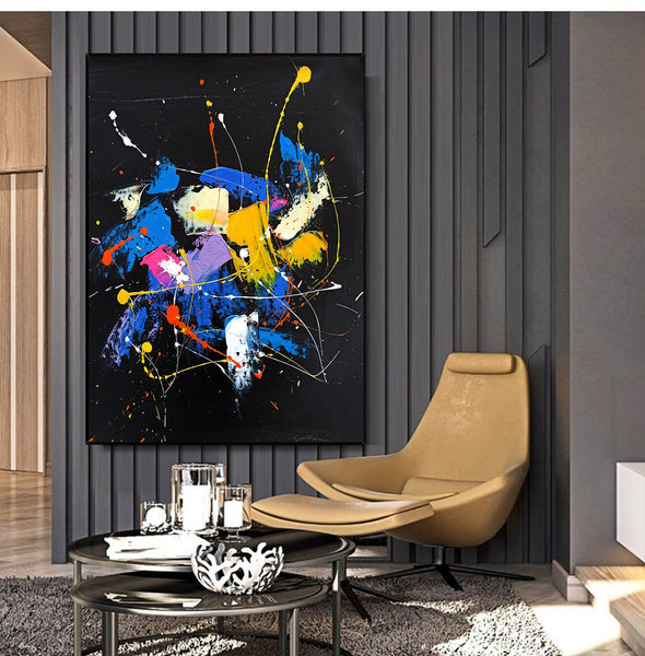Abstract acrylic painting on canvas | Abstract portrait artists LA128_2