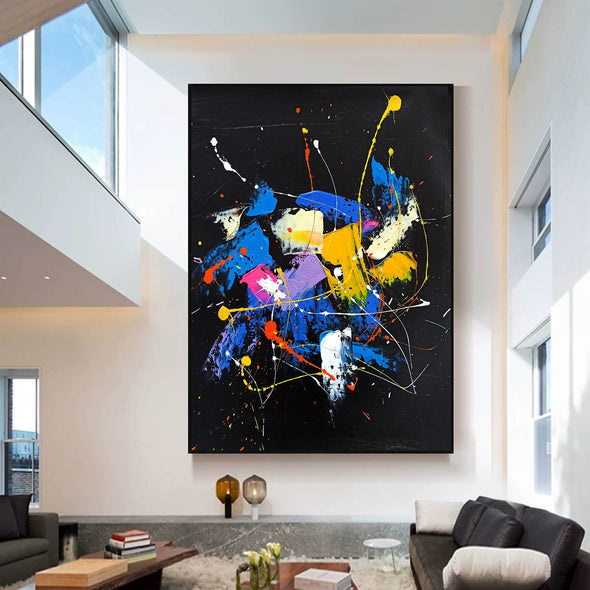 Abstract acrylic painting on canvas | Abstract portrait artists LA128_3