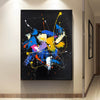 Abstract acrylic painting on canvas | Abstract portrait artists LA128_7