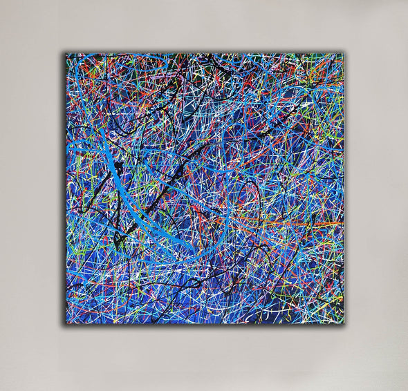 Acrylic abstract art | Contemporary canvas art LA199_10