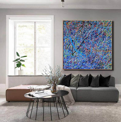 Acrylic abstract art | Contemporary canvas art LA199_1