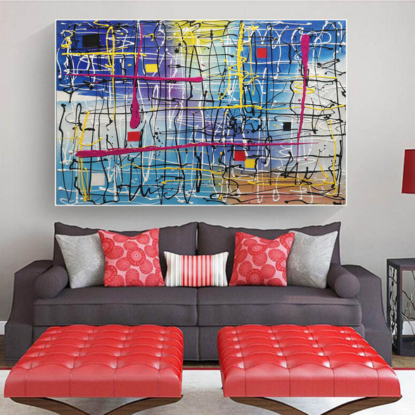 Beautiful abstract art | Large abstract canvas art LA29_1
