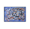 Blue abstract wall art | Impressionism abstract LA25_7