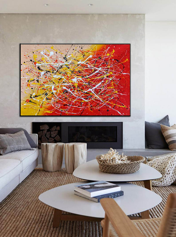 Contemporary art abstract paintings | Paint abstract oil paintings LA263_4