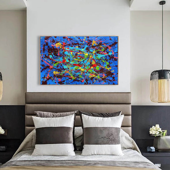 Contemporary modern abstract art | Make abstract painting on canvas LA272_6