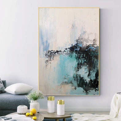 Contemporary modern abstract art | Make abstract painting on canvas LA627_1