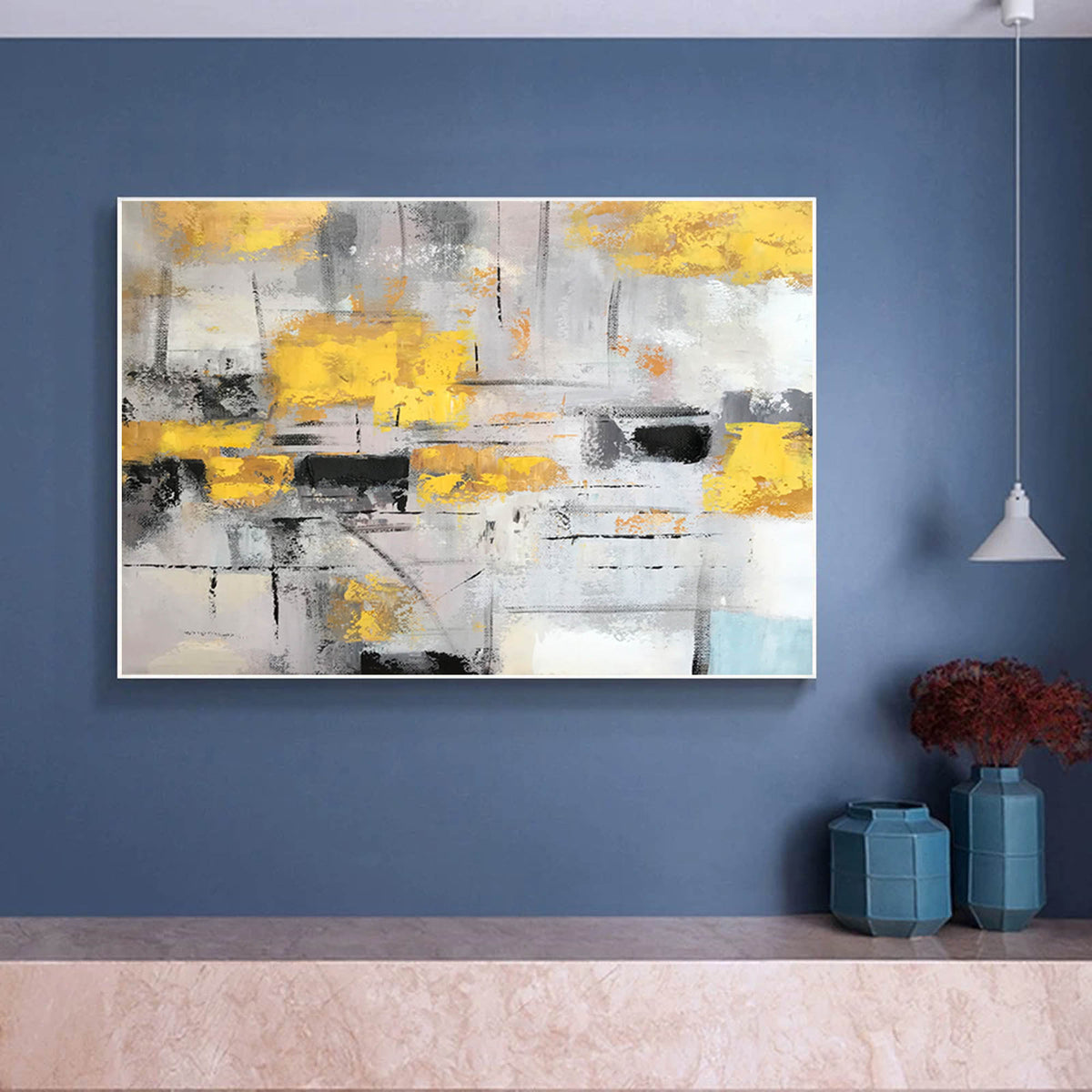 Draw abstract painting | Abstract art paintings LA277 – LargeArtCanvas