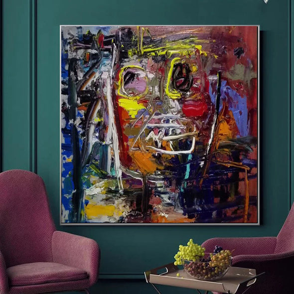 Easy abstract painting | Large oil painting A195_2