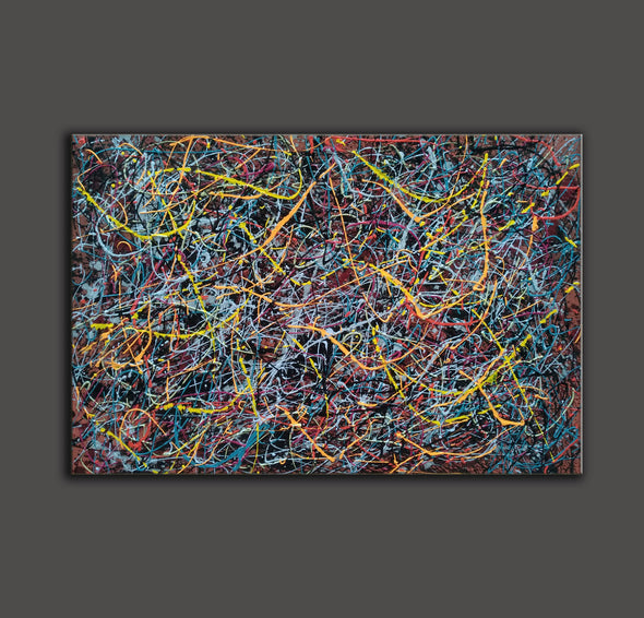 drip famous paintings | A splatter painting painting L912-6