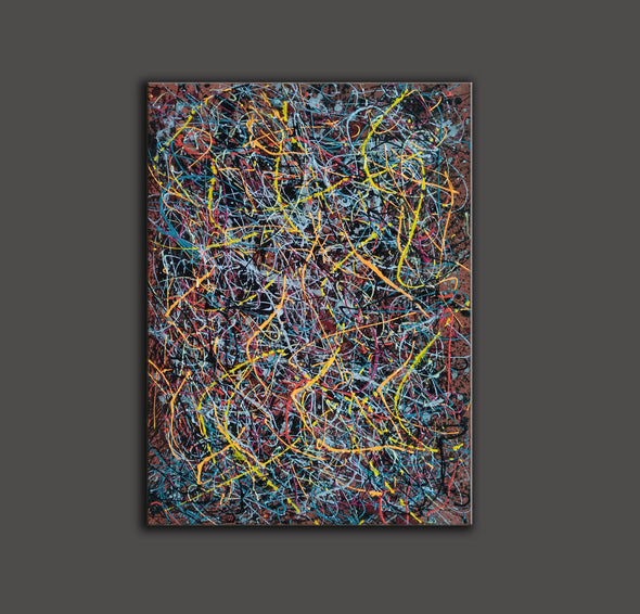 Abstract splatter art | large artist L928-3