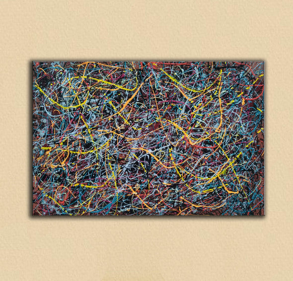 drip famous paintings | A splatter painting painting L912-8