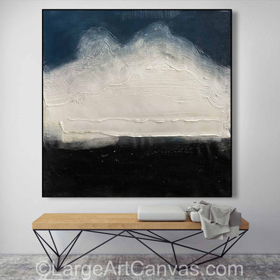 Large abstract wall art on canvas with expressive brushstrokes, modern original painting – L1205