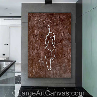 Abstract painting | Dining room wall art L1022_1