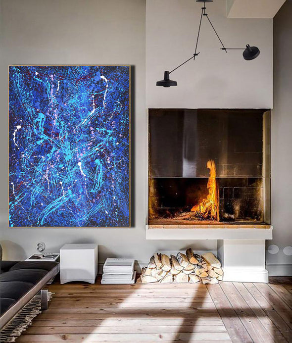 Large abstract paintings on canvas | Oil paint art LA104_2