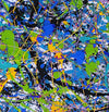 Large abstract wall art | Blue abstract art LA64_4