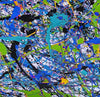 Large abstract wall art | Blue abstract art LA64_5