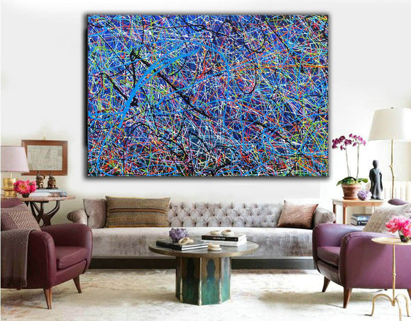 Large acrylic abstract paintings | Abstract art to color LA251_2
