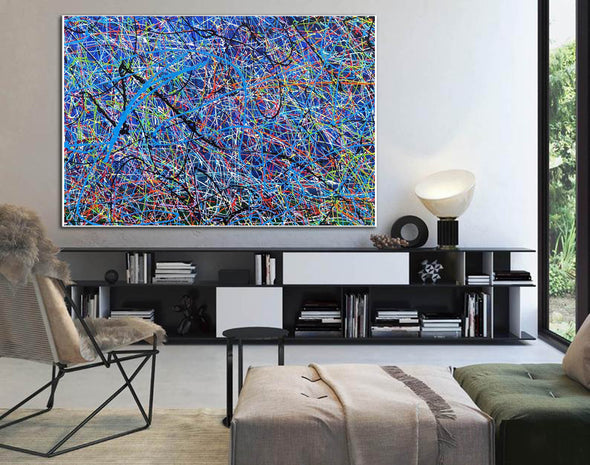 Large acrylic abstract paintings | Abstract art to color LA251_4