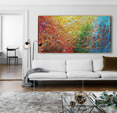 Contemporary art paintings, extra large canvas art L464