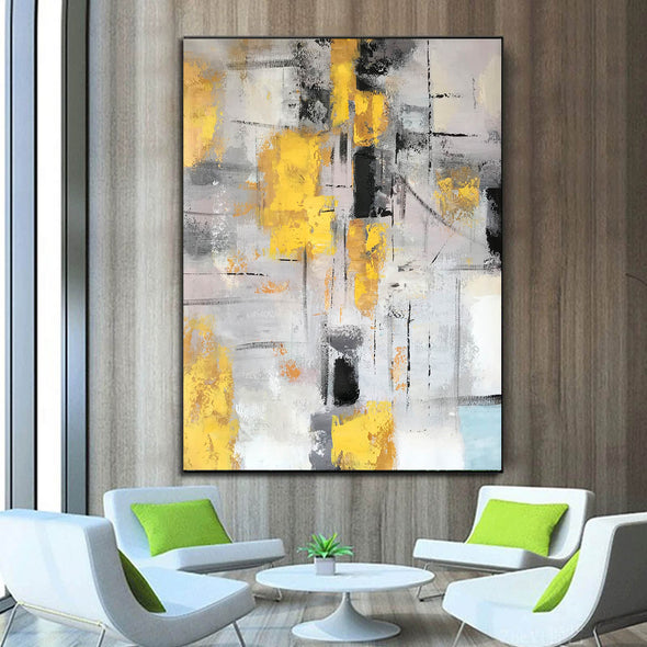 Long abstract painting | Abstract oil on canvas LA134_2
