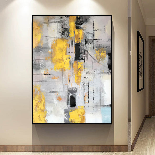 Long abstract painting | Abstract oil on canvas LA134_3