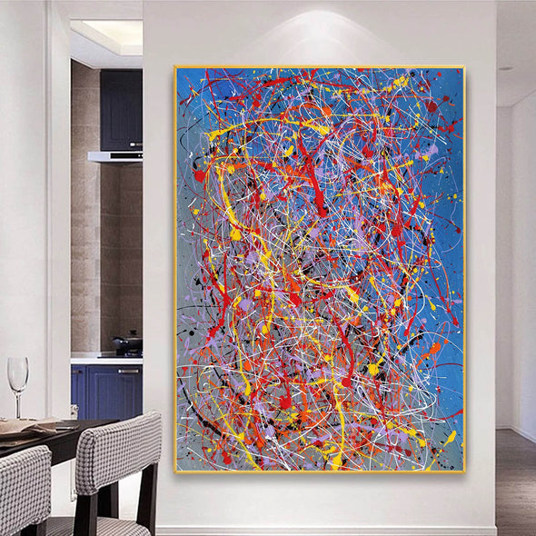 Abstract acrylic painting on canvas | Modern and contemporary art LA129_7