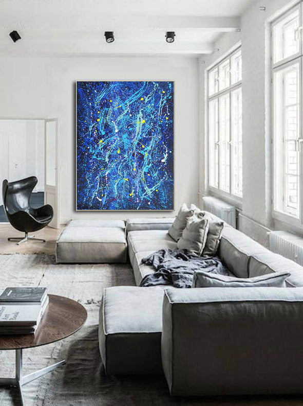 Abstract acrylic painting on canvas | Modern and contemporary art LA102_1