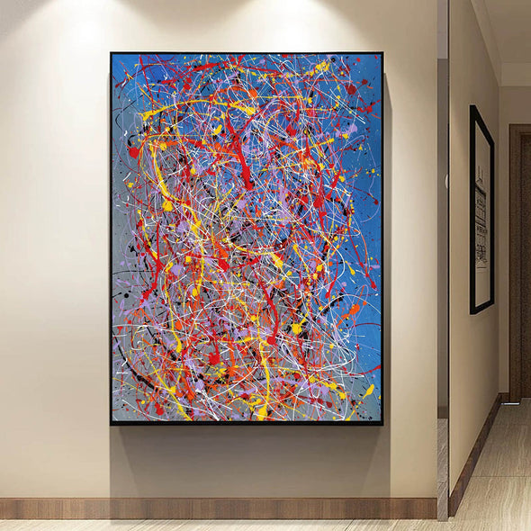 Abstract acrylic painting on canvas | Modern and contemporary art LA129_8