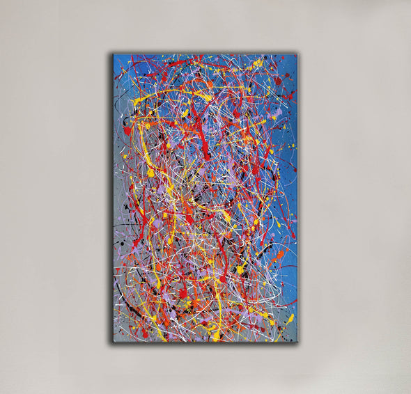 Abstract acrylic painting on canvas | Modern and contemporary art LA129_10