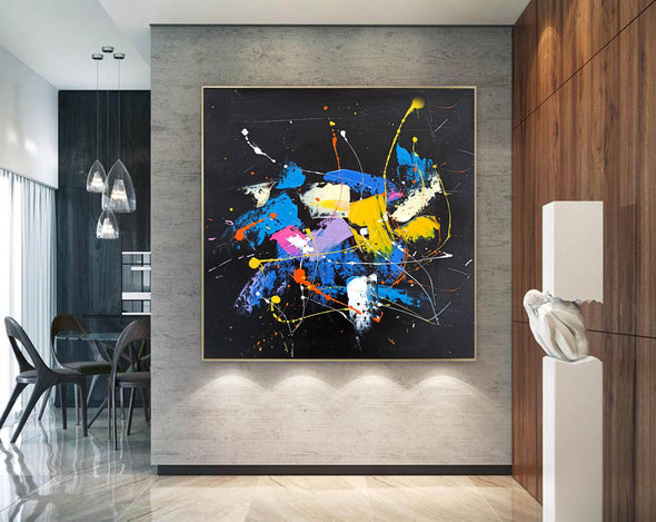 Original abstract art paintings | Colorful abstract oil paintings LA84_4
