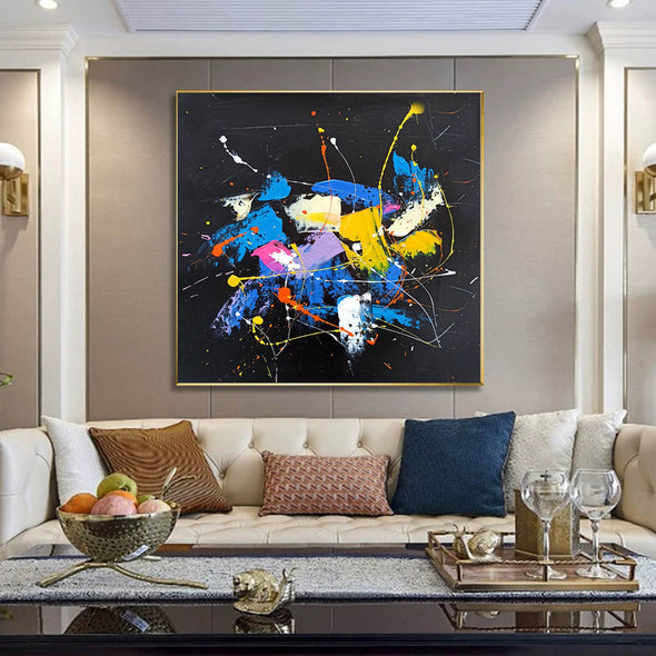 Original abstract art paintings | Colorful abstract oil paintings LA84_5