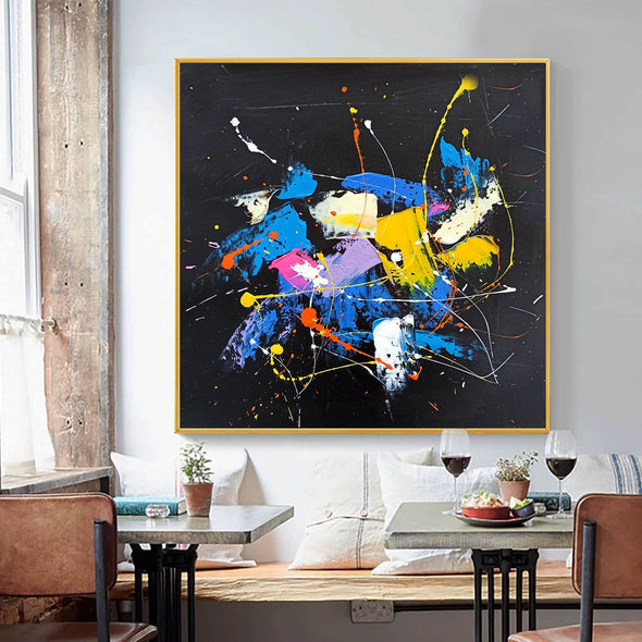 Original abstract art paintings | Colorful abstract oil paintings LA84_6