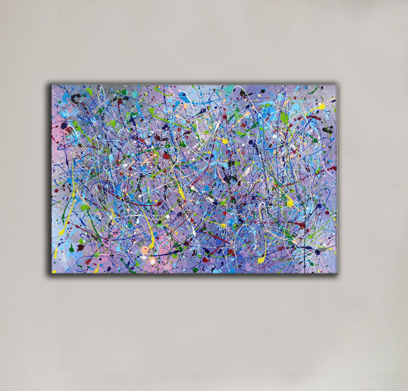 Painting an abstract painting | Canvas art paintings abstract LA258_10