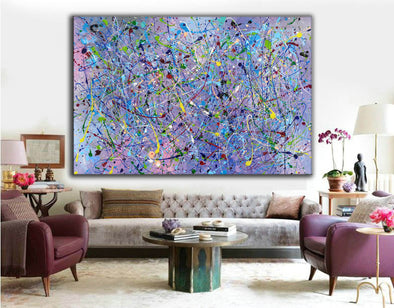 Painting an abstract painting | Canvas art paintings abstract LA258_1