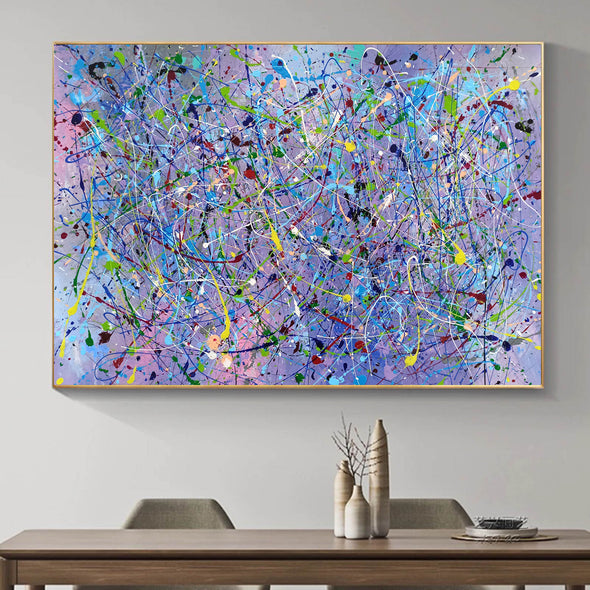 Painting an abstract painting | Canvas art paintings abstract LA258_7