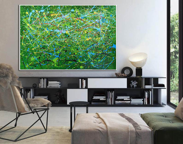 Contemporary abstract artists painting | Painting on canvas abstract LA257_5
