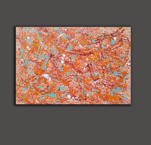 large painting | splatter painting drip painting L877-9