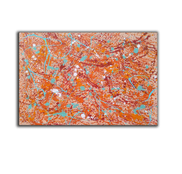 large painting | splatter painting drip painting L877-10