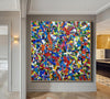 Wall painting abstract | Modern abstract acrylic painting LA57_7